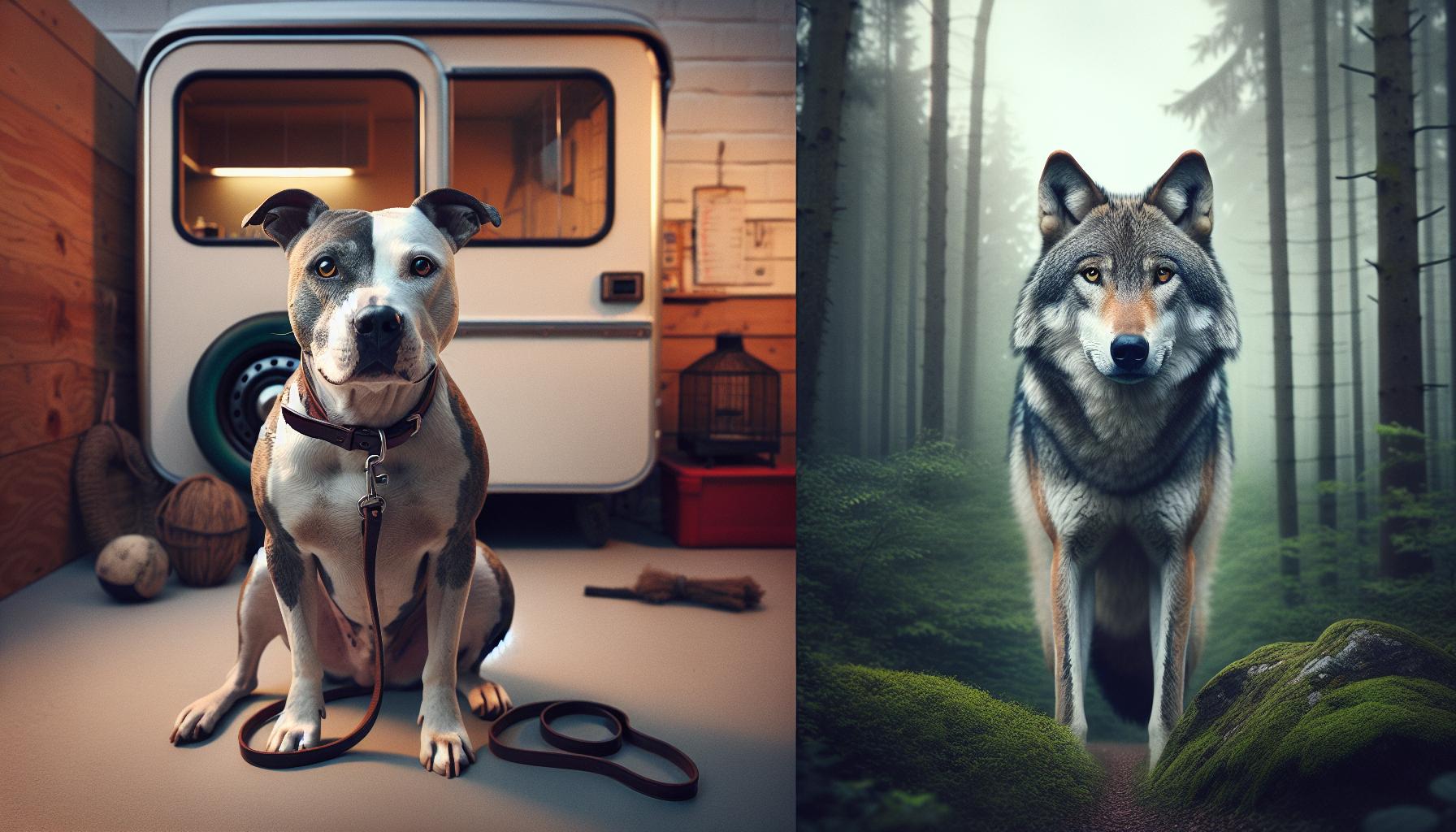 Behavioral Traits: Comparing Pitbulls and Wolves