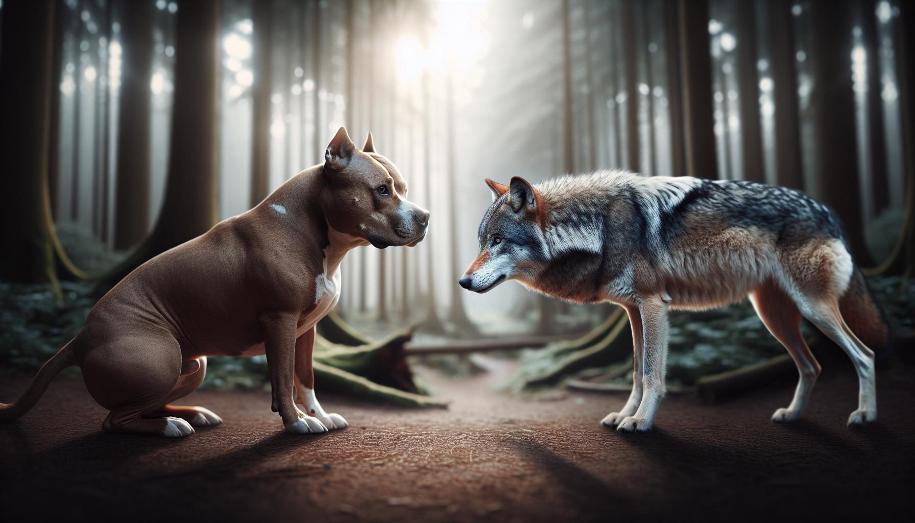 Can a Pitbull Defend Itself Against a Wolf?