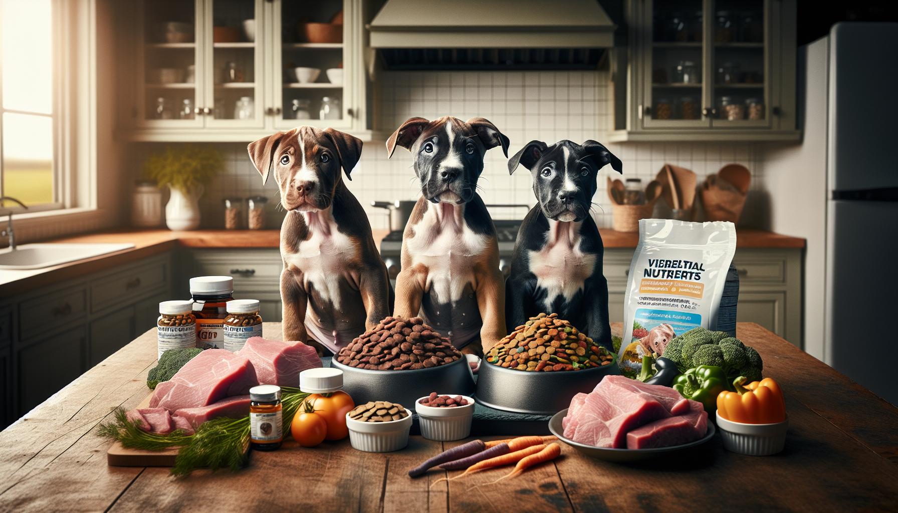 Essential Nutrients for Growing Pitbull Puppies