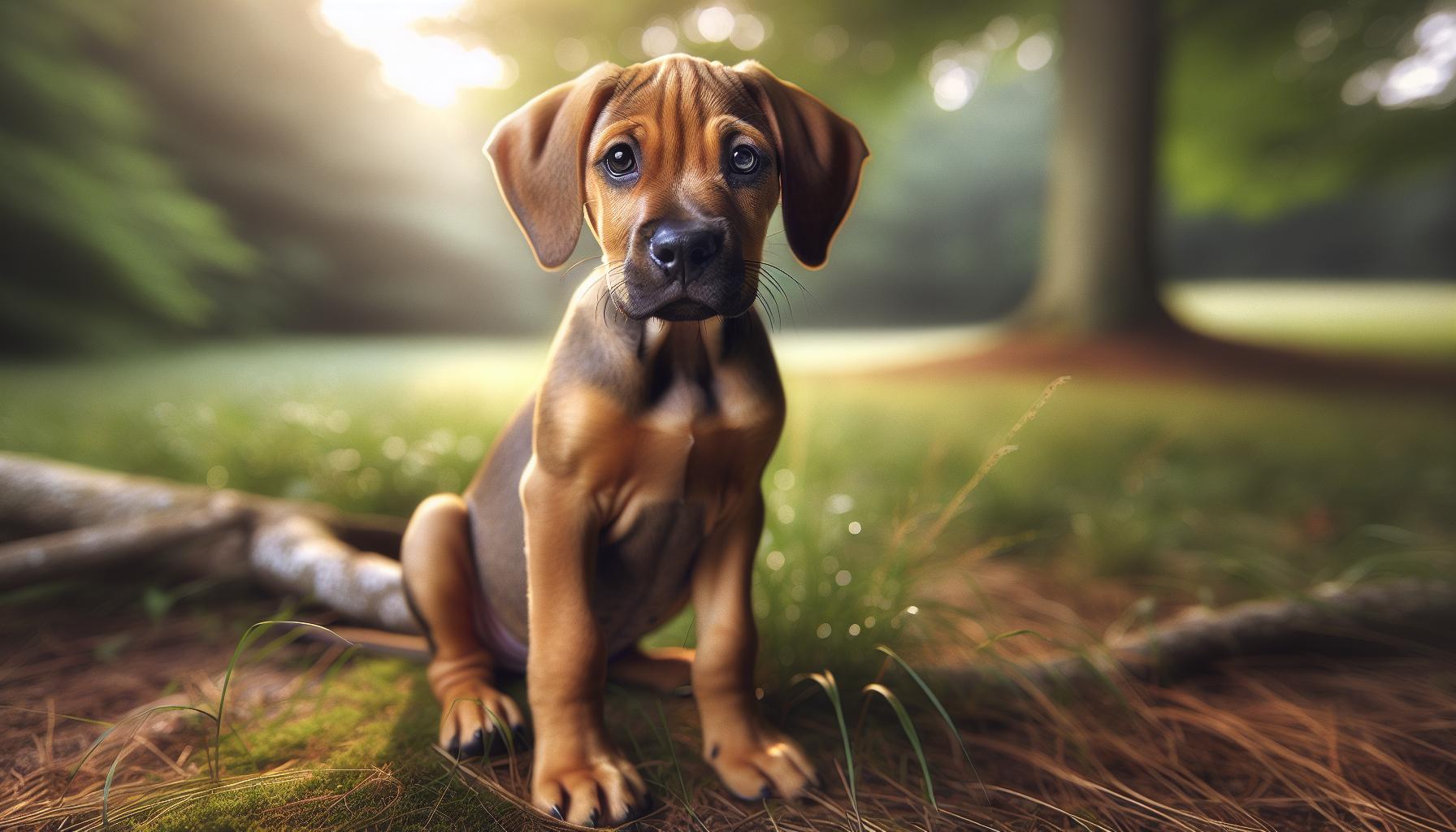Key Traits of Coonhound Pitbull Mix Puppies