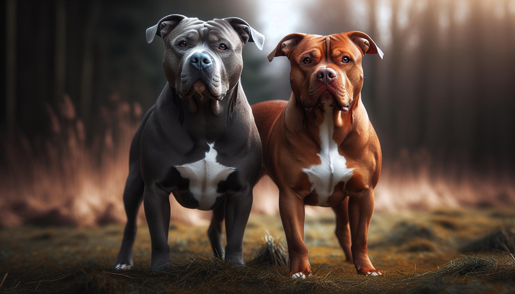 Physical Characteristics of Blue Nose vs Red Nose Pitbulls