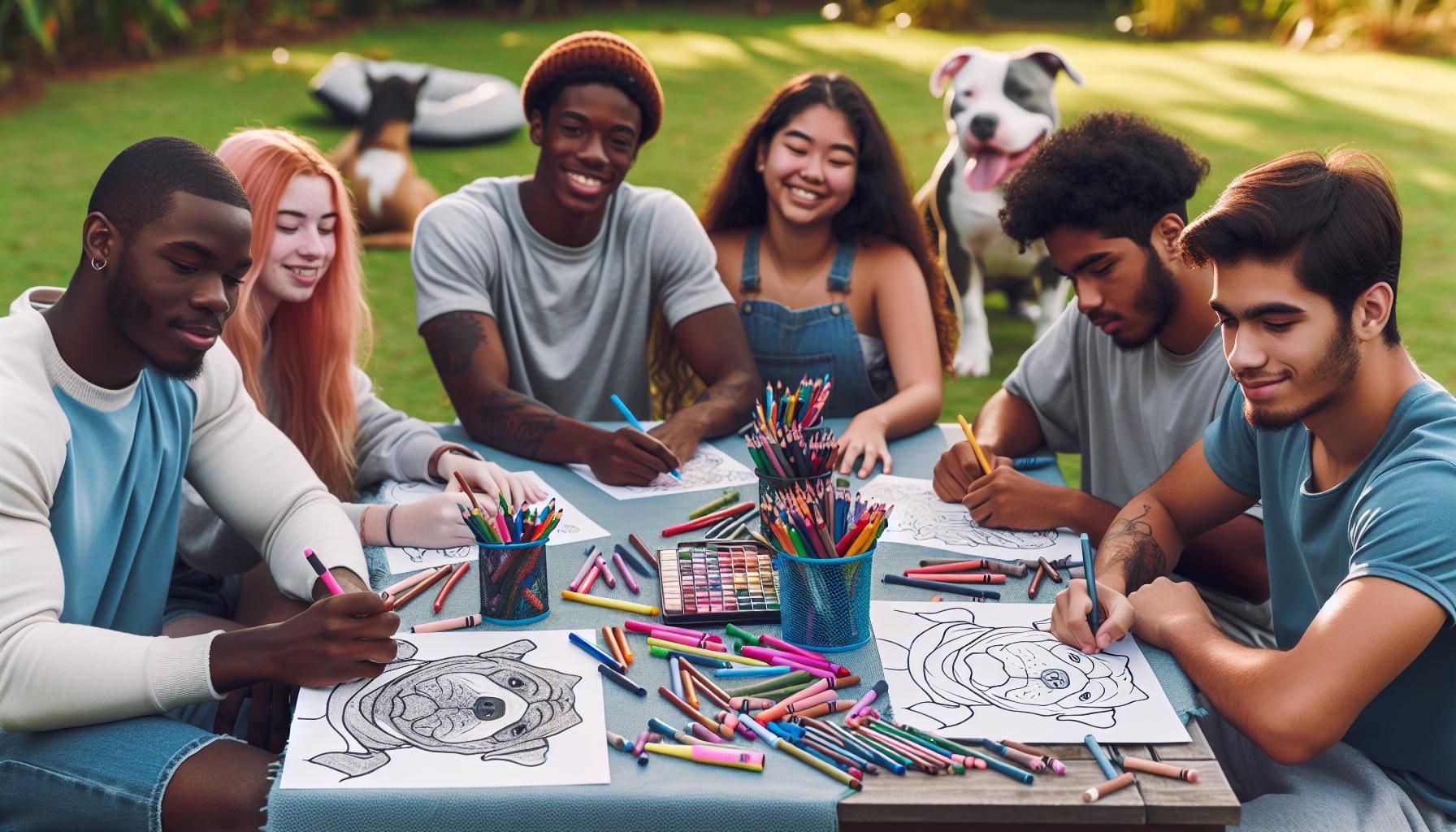 Pitbull Coloring Pages: A Fun Activity for Everyone