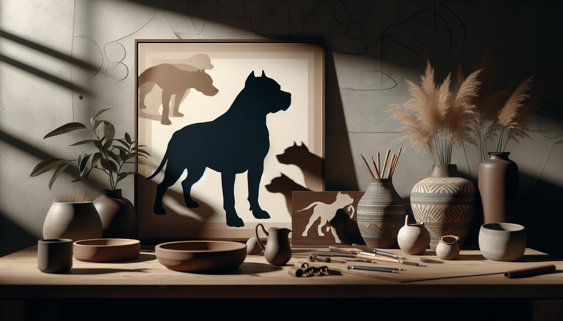 Pitbull Outline: Silhouette & Design Templates 4 Pitbull Silhouettes in Art: Celebrating Creative Designs