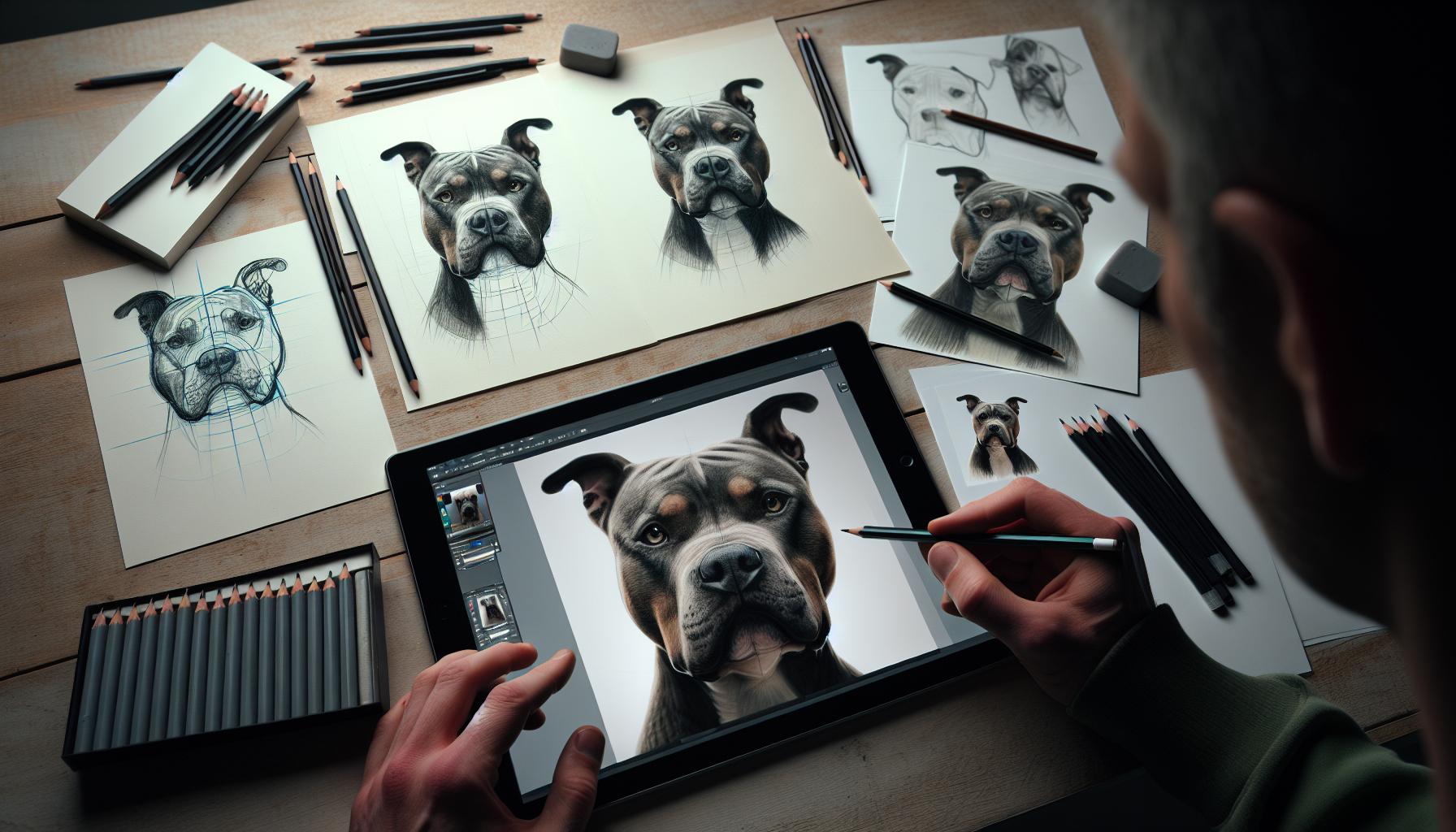 Step-by-Step Guide: Drawing a Pitbull Face
